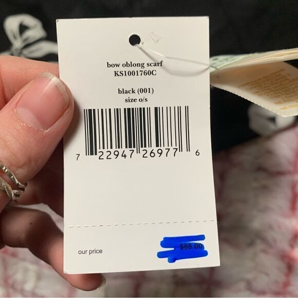 NWT Kate Spade Bow Scarf - Picture 3 of 4